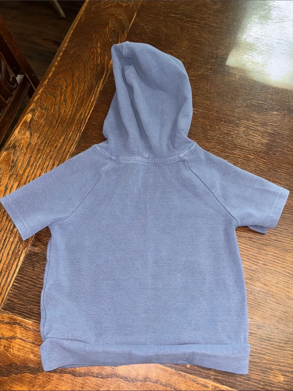 Easy Peasy Baby Short-Sleeve Hoodie Organic Cotton Blend Boy 12mo
